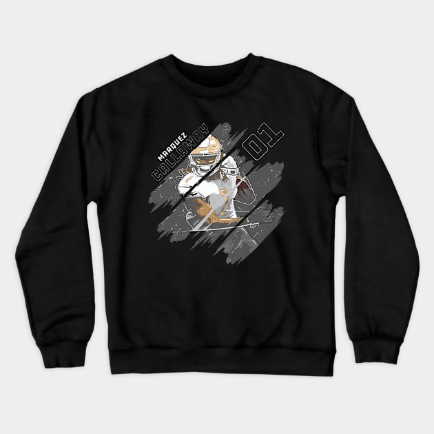 Marquez Callaway New Orleans Stripes Crewneck Sweatshirt by keng-dela